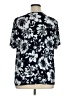 Cj Banks Floral Blue Short Sleeve Blouse Size 1X - photo 2