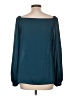 Ann Taylor 100% Polyester Teal Long Sleeve Blouse Size L - photo 2
