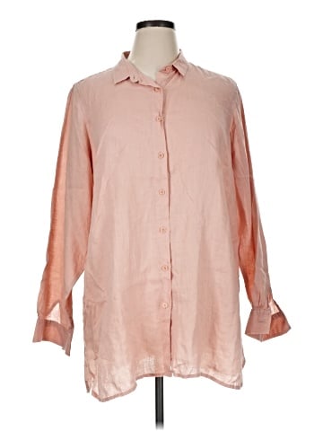 Garnet Hill Long Sleeve Button-Down Shirt (view 1)