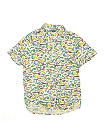 Mini Boden Short Sleeve Button-Down Shirt (view 1)