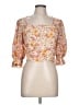 Sienna Sky 100% Polyester Orange 3/4 Sleeve Blouse Size L - photo 1