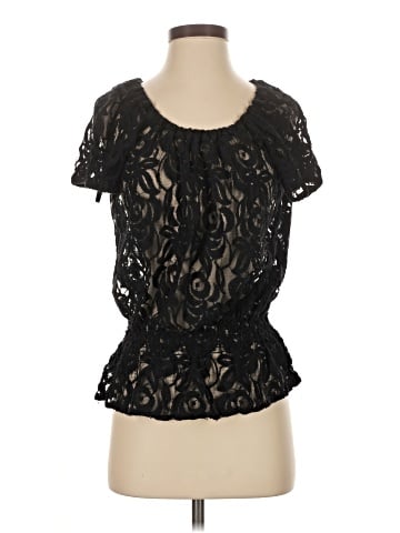 INC International Concepts Short Sleeve Blouse (view 1)