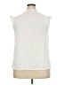 Torrid 100% Cotton White Sleeveless Blouse Size 2X Plus (2) - photo 2