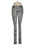 Hue Animal Print Ivory Silver Leggings Size M - photo 1