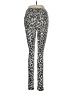 Hue Animal Print Ivory Silver Leggings Size M - photo 2