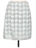 Tory Burch 100% Polyester Silver Casual Skirt Size 6 - photo 1