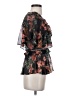 Bebe 100% Polyester Black Short Sleeve Blouse Size 2 - photo 4