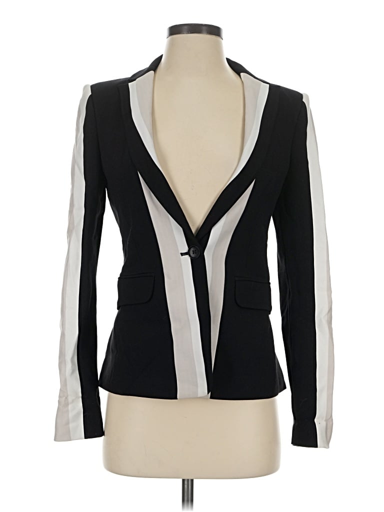 Pre-owned Bcbgmaxazria Blazer Jacket In Black
