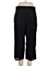 Ann Taylor 100% Polyester Black Casual Pants Size 14 Petite - photo 1