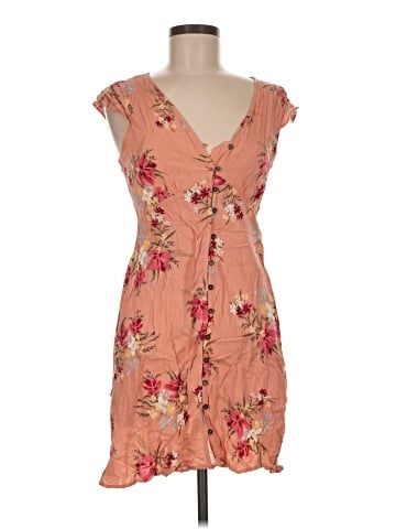 Pink Rose Casual Dress (view 1)