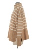 Gap 100% Cotton Stripes Tan Turtleneck Sweater Size S - photo 5
