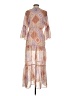 Daytrip 100% Polyester Paisley Tan Cocktail Dress Size XS - photo 2