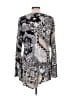 One World Silver Long Sleeve Blouse Size L - photo 2