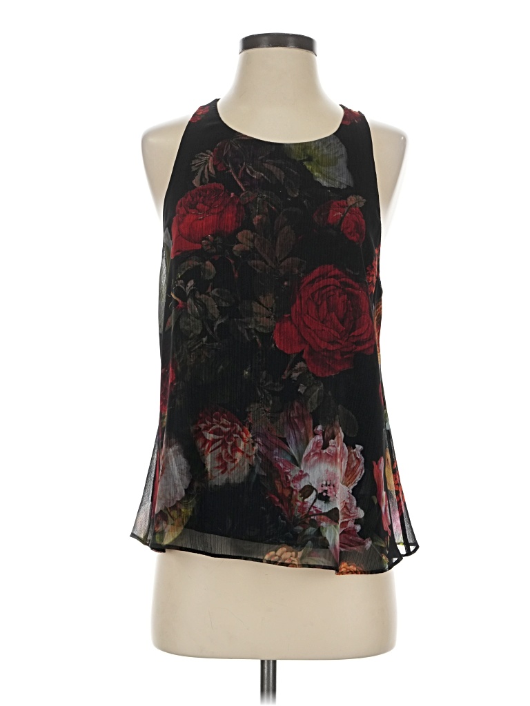 Pre-owned Alice + Olivia Sleeveless Blouse In Black