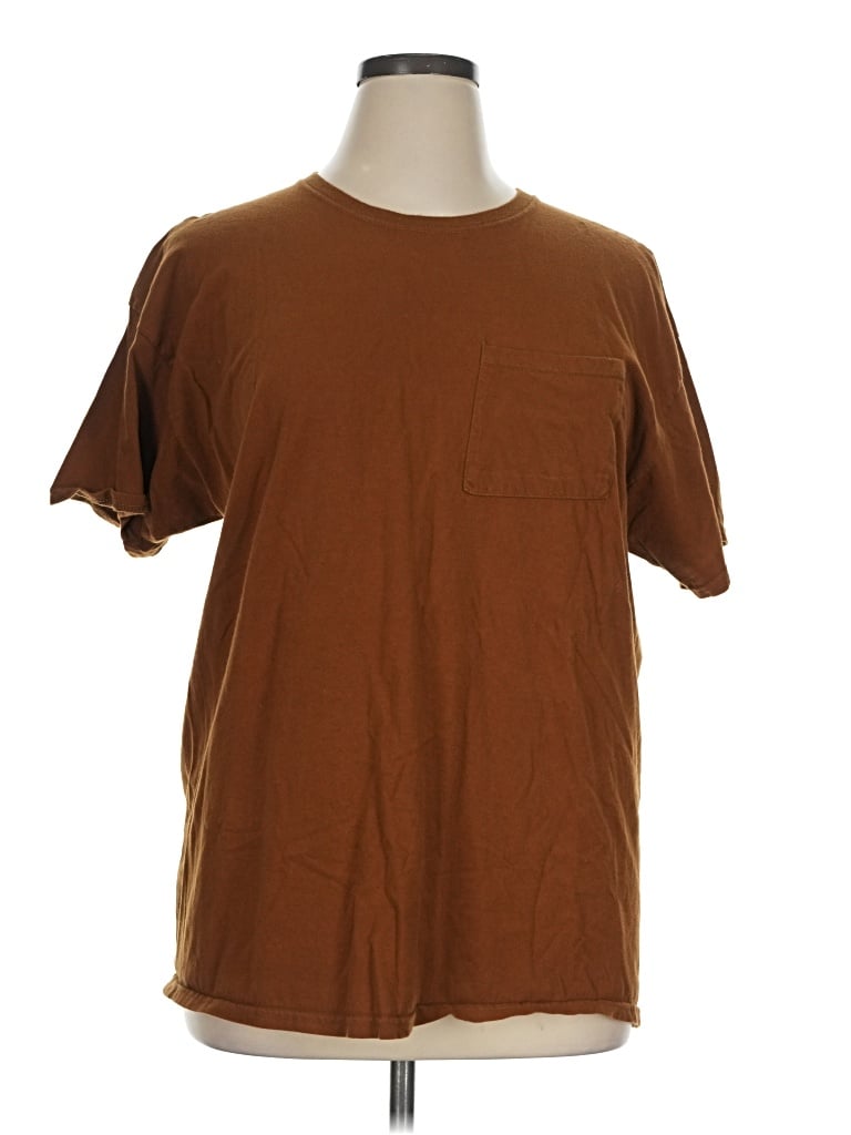Pre-owned Athletic Works Short Sleeve T-shirt In Brown