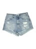 Zara Blue Denim Shorts Size 6 - photo 1
