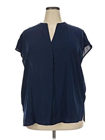 ELOQUII Short Sleeve Blouse (view 1)