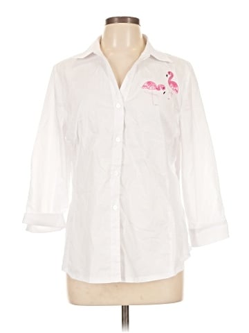 Zac & Rachel 3/4 Sleeve Button-Down Shirt (view 1)