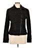 Ann Taylor Tweed Solid Silver Black Jacket Size 12 - photo 1