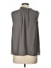 Theory 100% Silk Gray Sleeveless Silk Top Size L - photo 2