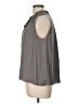 Theory 100% Silk Gray Sleeveless Silk Top Size L - photo 5