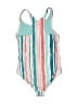Eddie Bauer Stripes Teal One Piece Swimsuit Size XS (kids) - photo 2