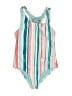 Eddie Bauer Stripes Teal One Piece Swimsuit Size XS (kids) - photo 1