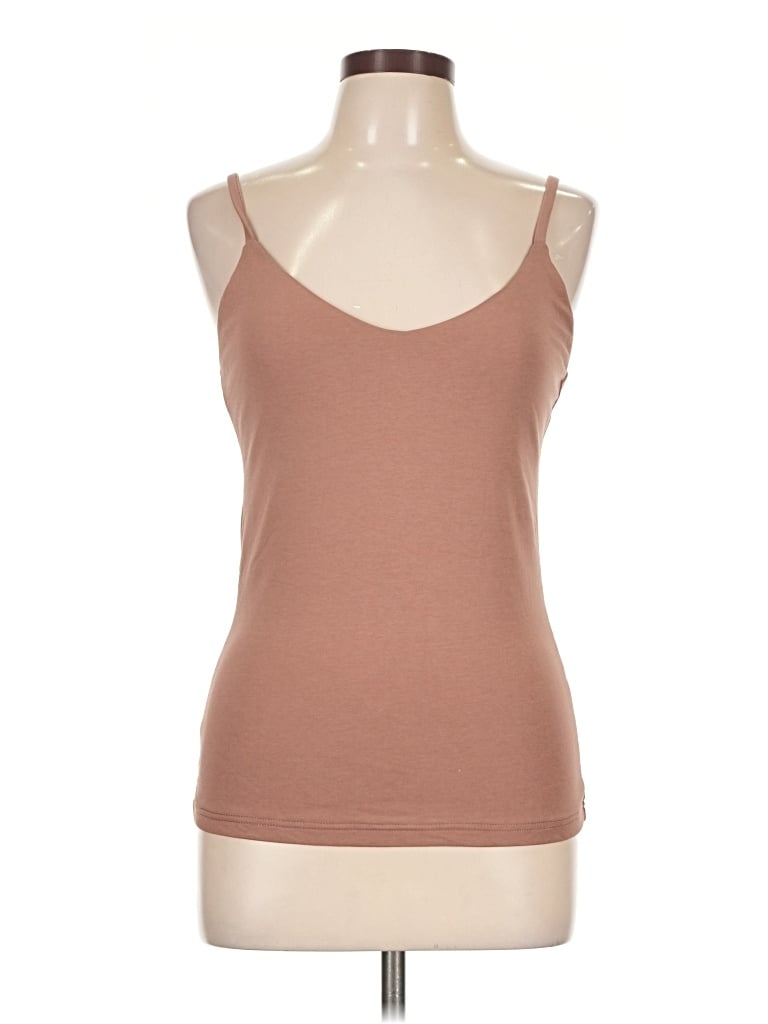 Pre-owned Ogl Tank Top Brown Strapless Neckline Tops