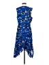 CAbi 100% Polyester Print Blue Cocktail Dress Size M - photo 2