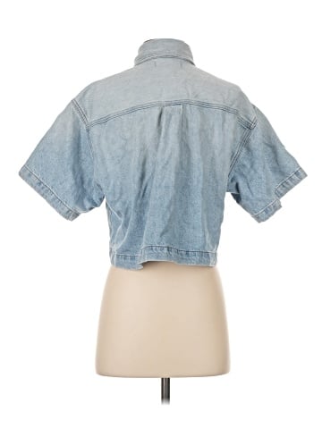 Madewell Denim Short-Sleeve Shirt-Jacket in Ahern Wash (view 2)