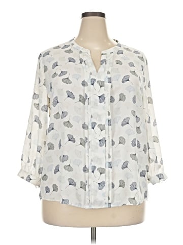 41Hawthorn 3/4 Sleeve Blouse (view 1)