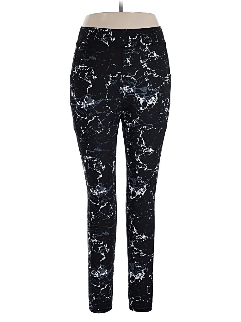 Pre-owned Pop Fit Active Pants In Black