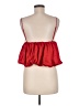 Zara 100% Polyester Red Sleeveless Blouse Size M - photo 2
