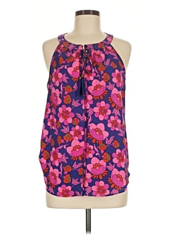 Rose + Olive Sleeveless Blouse (view 1)