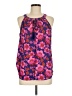 Rose + Olive 100% Polyester Purple Sleeveless Blouse Size L - photo 1