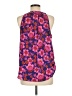 Rose + Olive 100% Polyester Purple Sleeveless Blouse Size L - photo 2