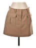 Theory 100% Polyester Solid Tan Casual Skirt Size 4 - photo 1
