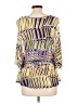 Bebe Purple 3/4 Sleeve Blouse Size L - photo 2