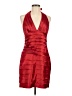 BCBGMAXAZRIA 100% Polyester Red Cocktail Dress Size 8 - photo 1
