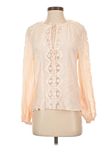 Joie Long Sleeve Silk Top (view 1)