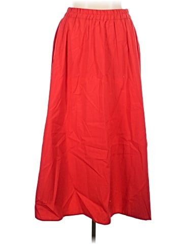 Madewell Poplin Midi Skirt (view 1)