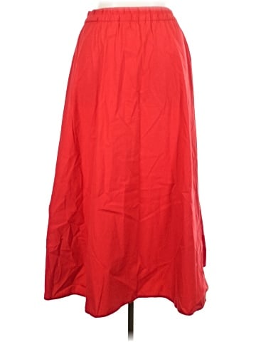 Madewell Poplin Midi Skirt (view 2)