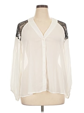 Kardashian Kollection Long Sleeve Blouse (view 1)