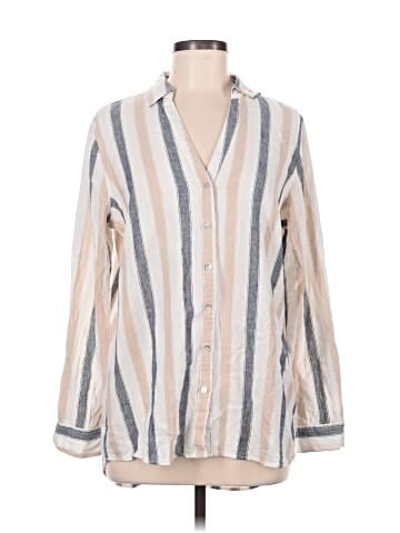 Tahari Long Sleeve Button-Down Shirt (view 1)
