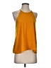 Paper Crane 100% Polyester Yellow Sleeveless Top Size S - photo 1