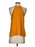 Paper Crane 100% Polyester Yellow Sleeveless Top Size S - photo 2
