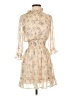 Maje 100% Polyester Paisley Tan Cocktail Dress Size EU (FR) 34 / US 2 - photo 1