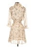 Maje 100% Polyester Paisley Tan Cocktail Dress Size EU (FR) 34 / US 2 - photo 2