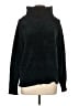 Ann Taylor LOFT 100% Polyester Solid Black Turtleneck Sweater Size L - photo 1