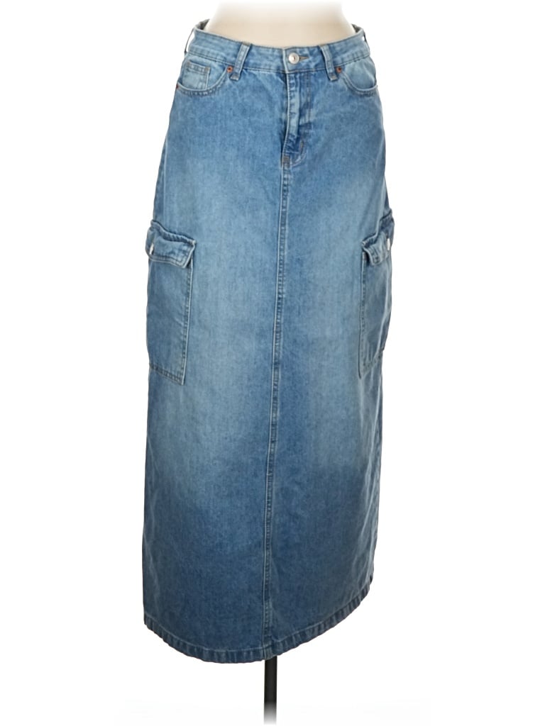 Pre-owned Rewash Denim Skirt In Blue